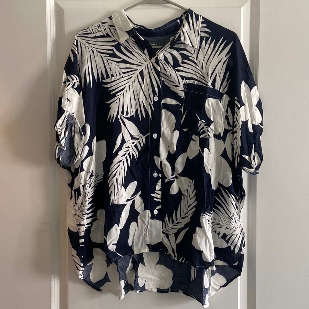 Roots button down blouse